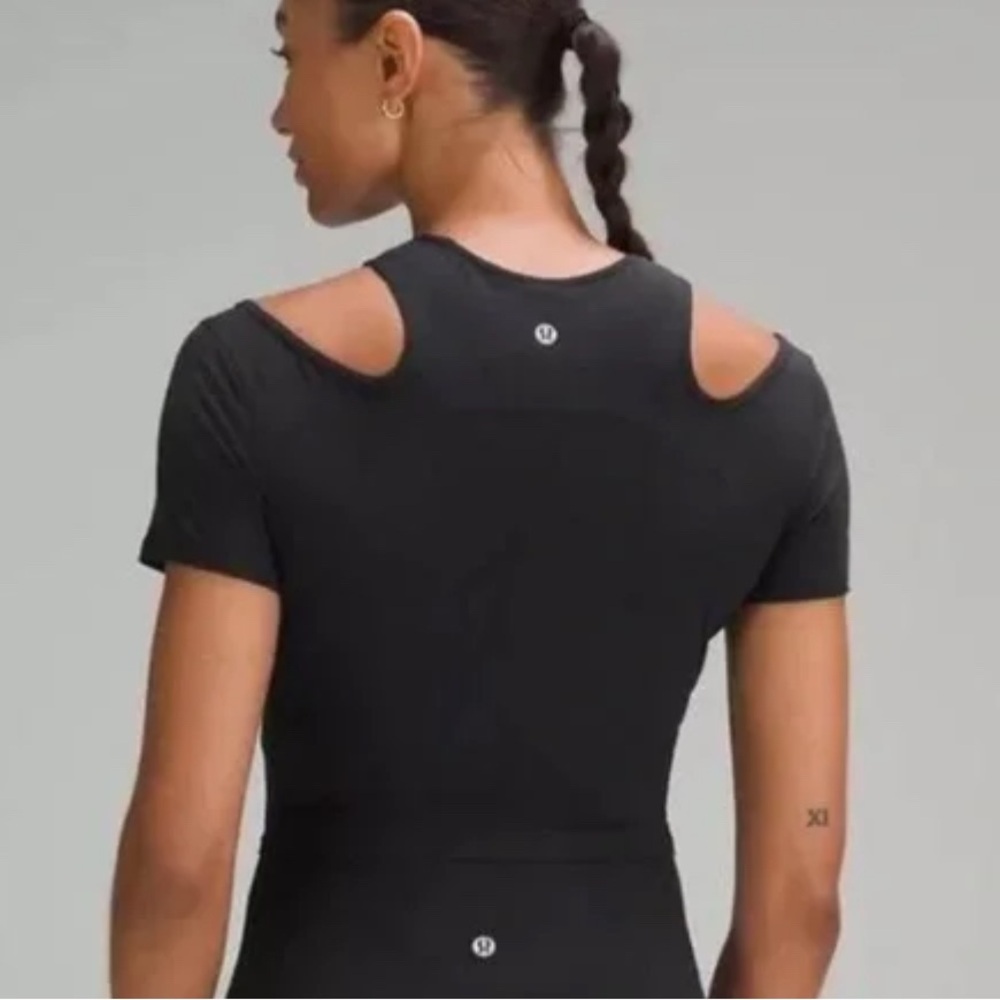✨Lululemon Shoulder Cut-Out Black Top NWT